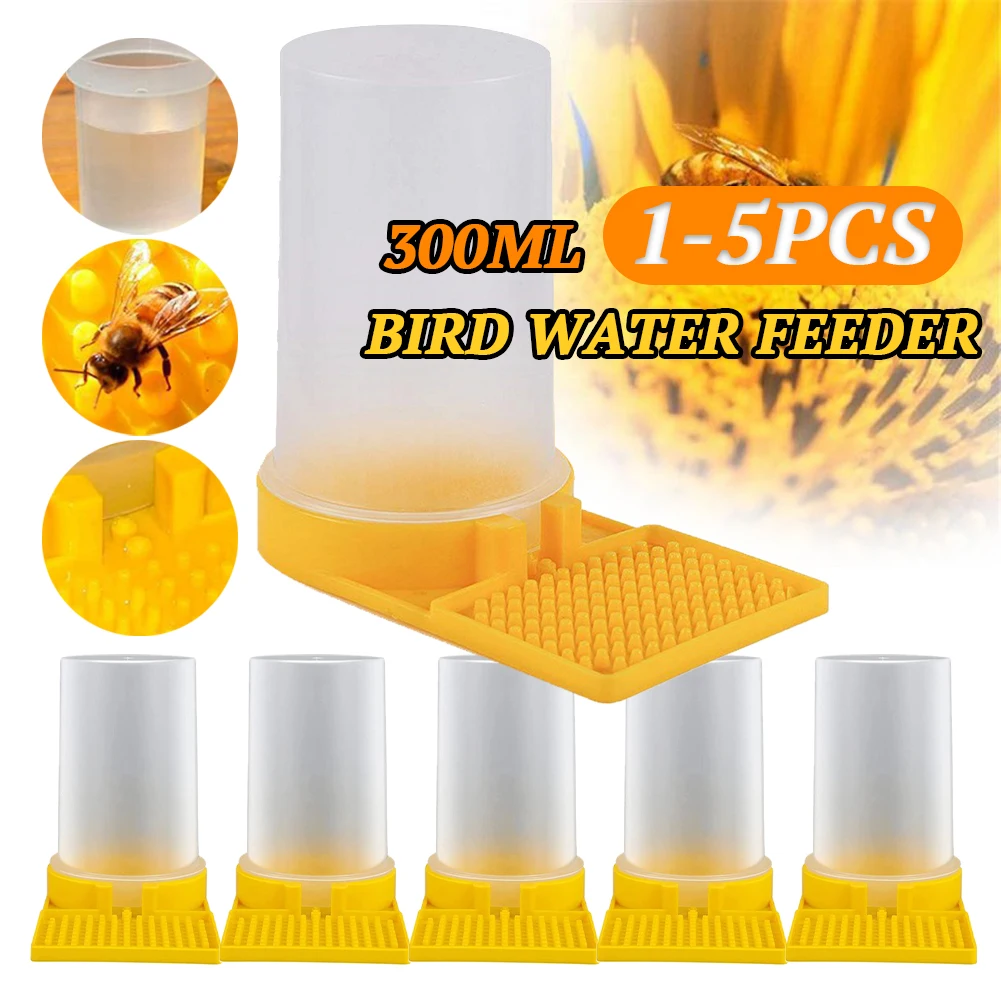 5-1PC Honeycomb Bee Watering Feeder Safe Non-toxic Honey Bee Nest Door Feeding Drinking Water Box for Beekeeper Feeder Supplies