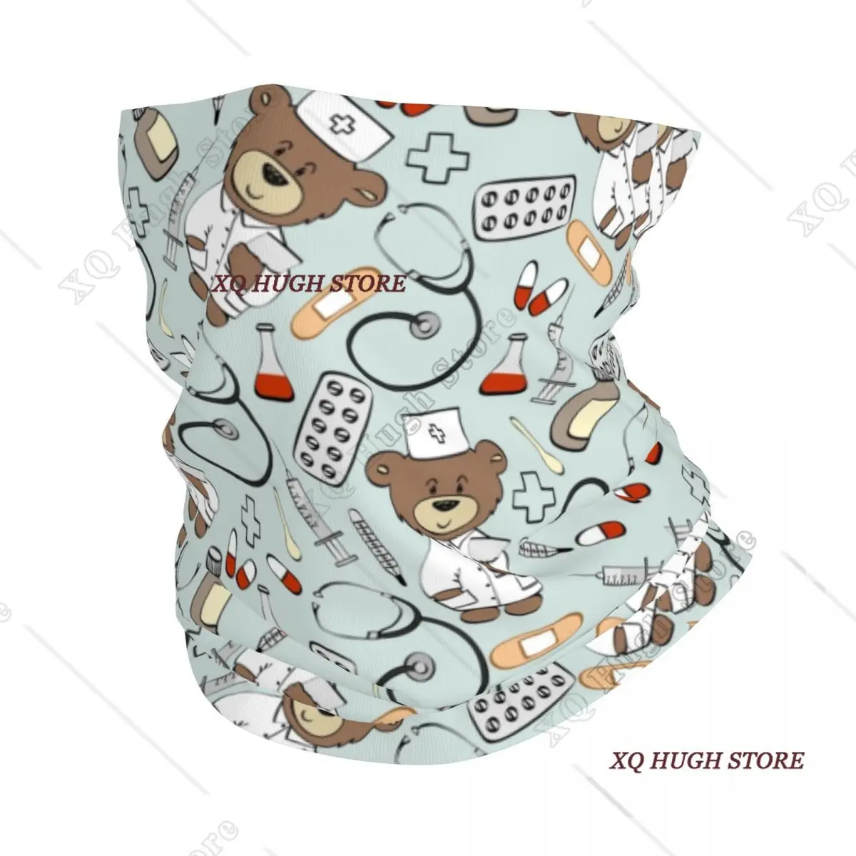 

Бандана для медсестры и медсестры, гетры, ветрозащитный шарф для лица, женский и мужской головной убор для кормления с героями мультфильмов, трубка, Балаклава