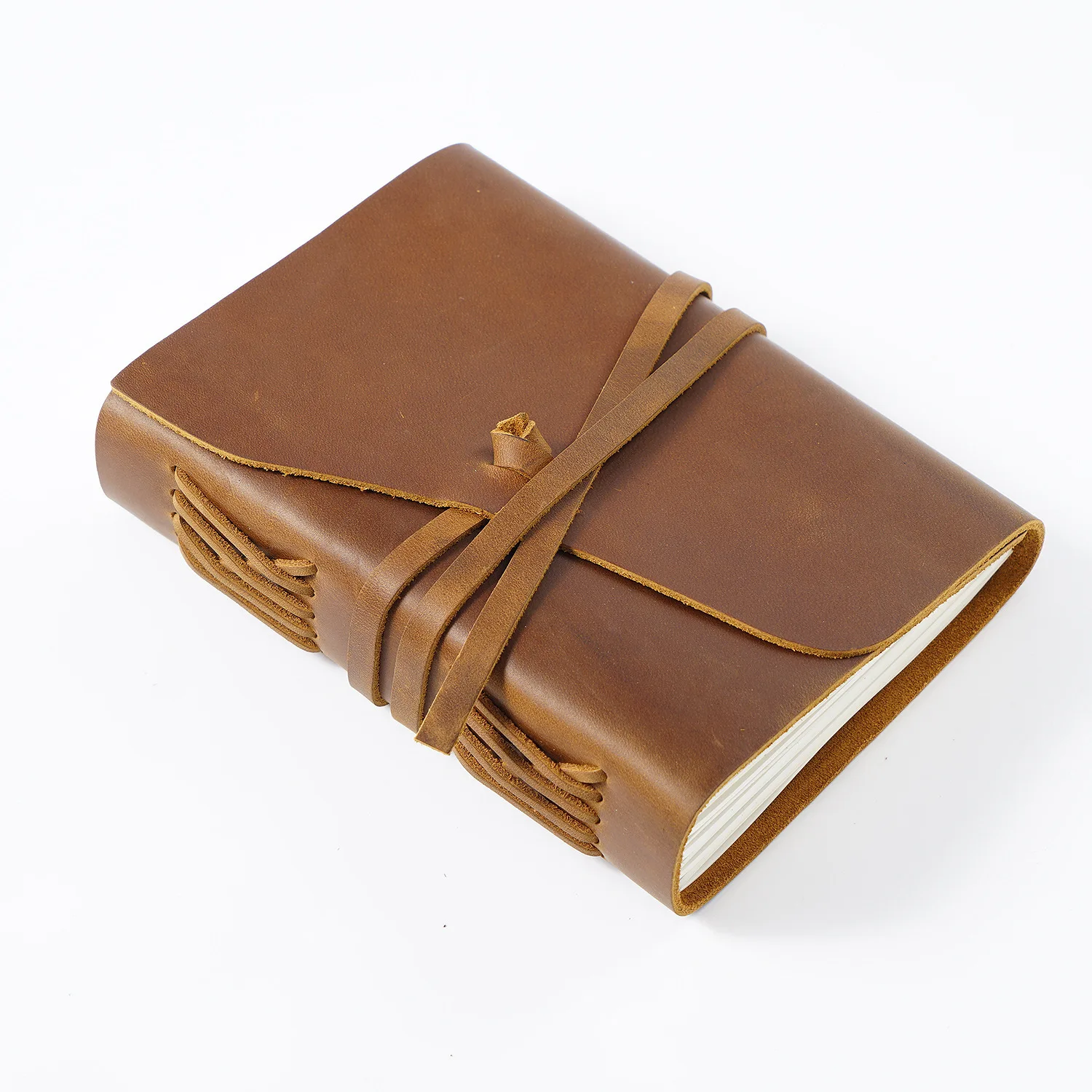 Portable Notebook Retro Cowhide Loose-leaf Notebook Handmade Traveler Notebook Notepad Diary to Send Friends Birthday Gift