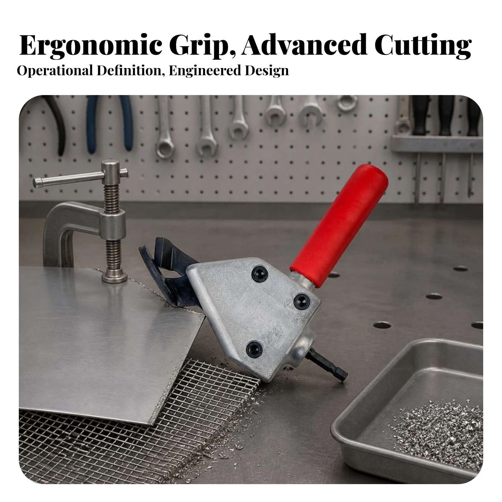 Drill Metal Cutter Attachment Powerful Metal Cutter Drill Attachment Simple Safe for Craftsmen, Workshop, Home Repairs