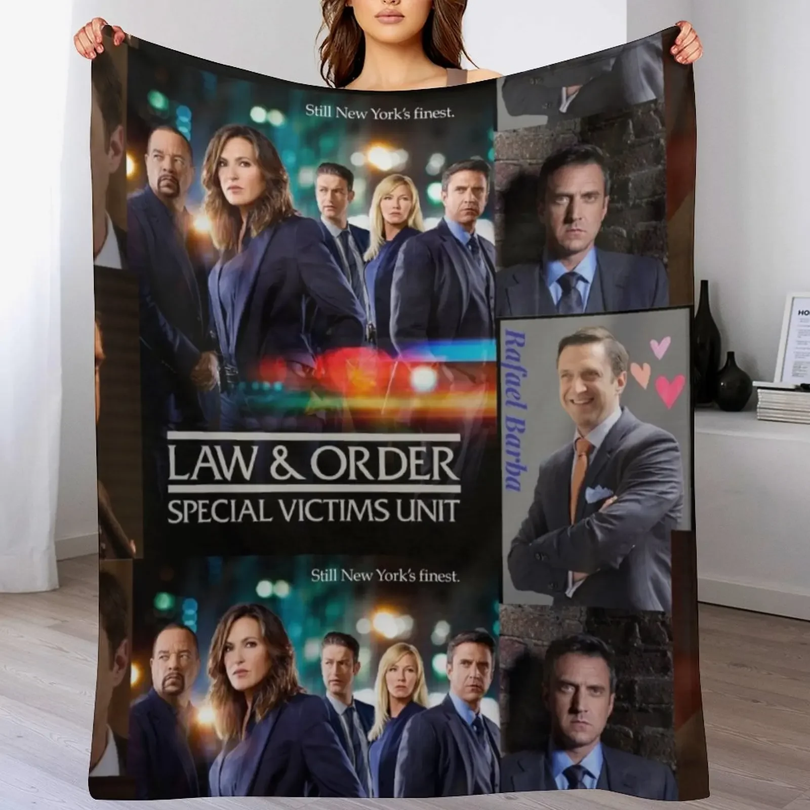 

Law and Order SVU Throw Blanket Cozy Sofa Blanket for TV Watching Napping