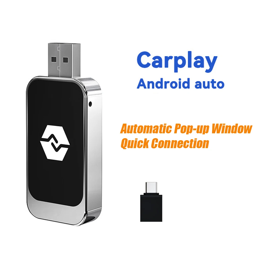 

2 In 1 Mini AI Box Wireless Car Play Android Car Adapter Wired to Wireless Adapter Auto Box Adapter Plug and Play Playaibox