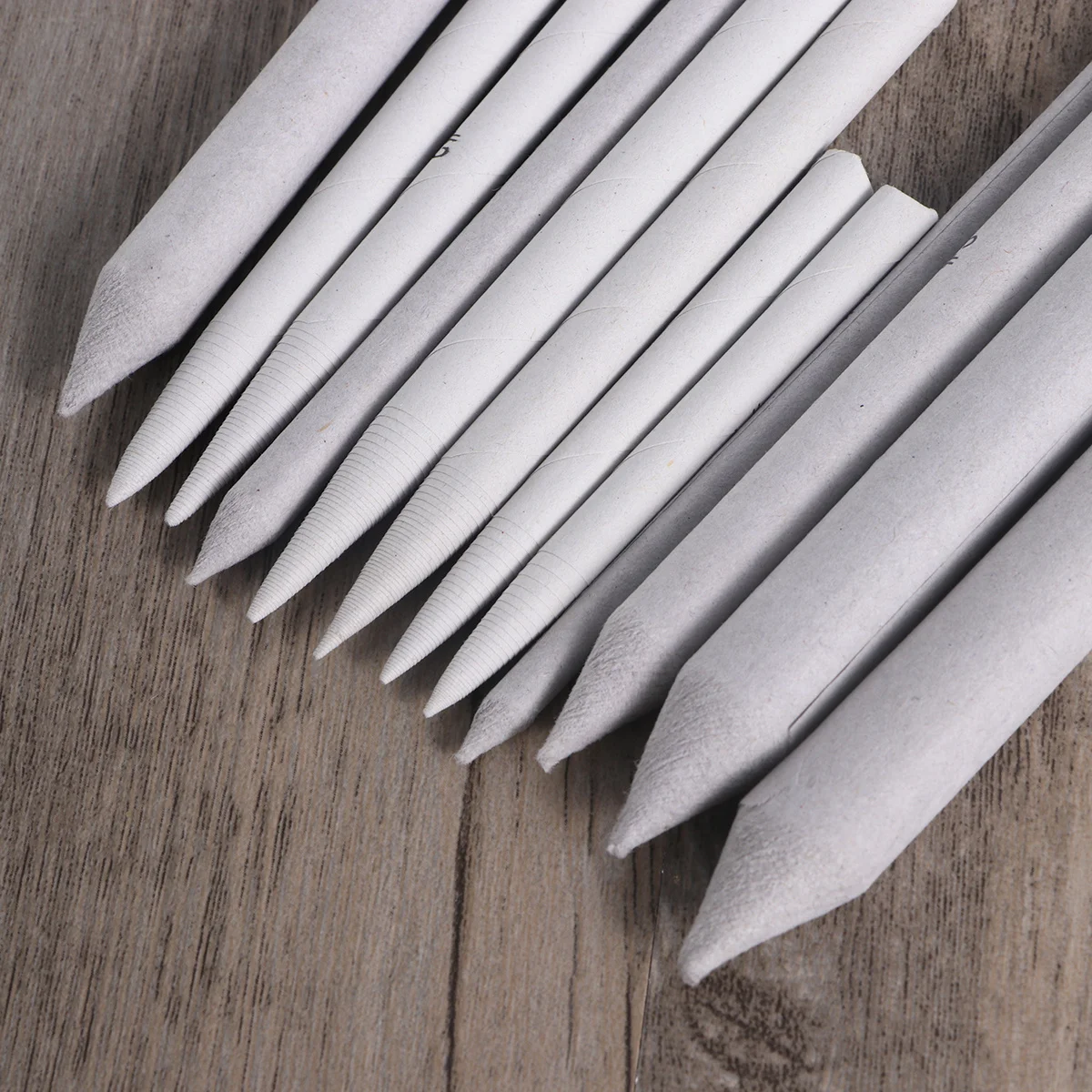 

12Pcs Sketch Drawing Tools Set Premium Rice Paper Blending Stumps Tortillons Sandpaper Sharpen Pads for Artists Students