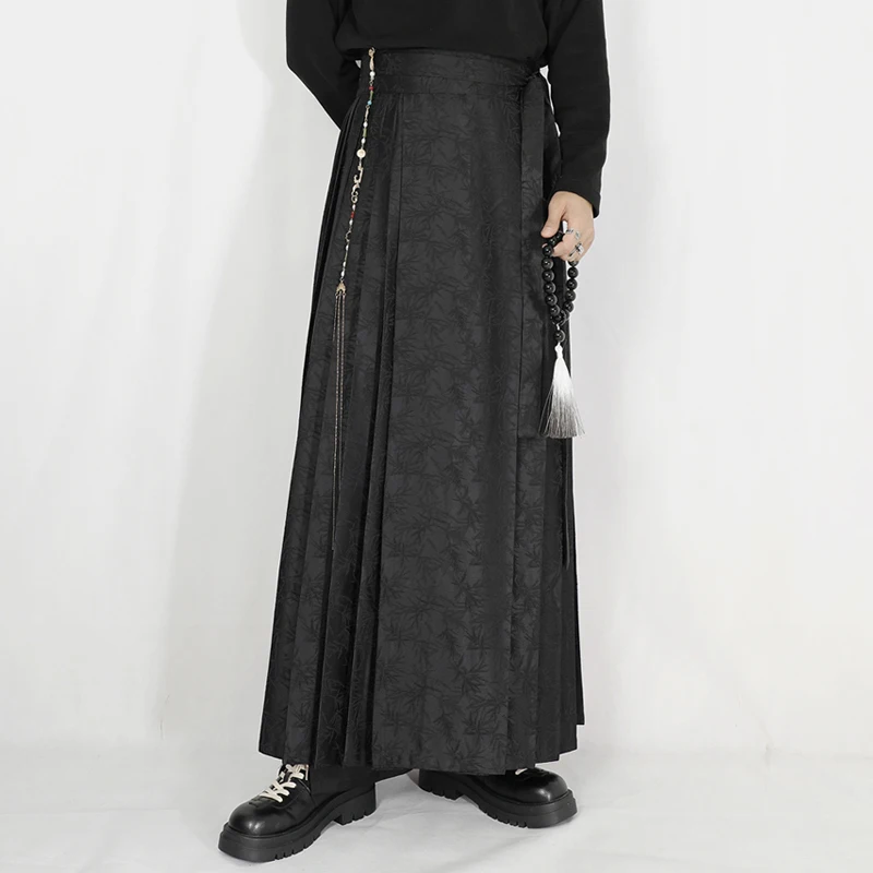 NDNBF yamamoto style 2024 Original Hanfu, Ancient Chinese Costume, Unisex, One Piece Horse Face Skirt, Half A-line Long Skirt