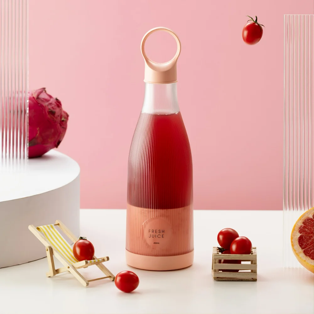 

Portable Personal Blender Enjoy Fresh Juice, Smoothies & Shakes Anywhere with Wireless Charging!
