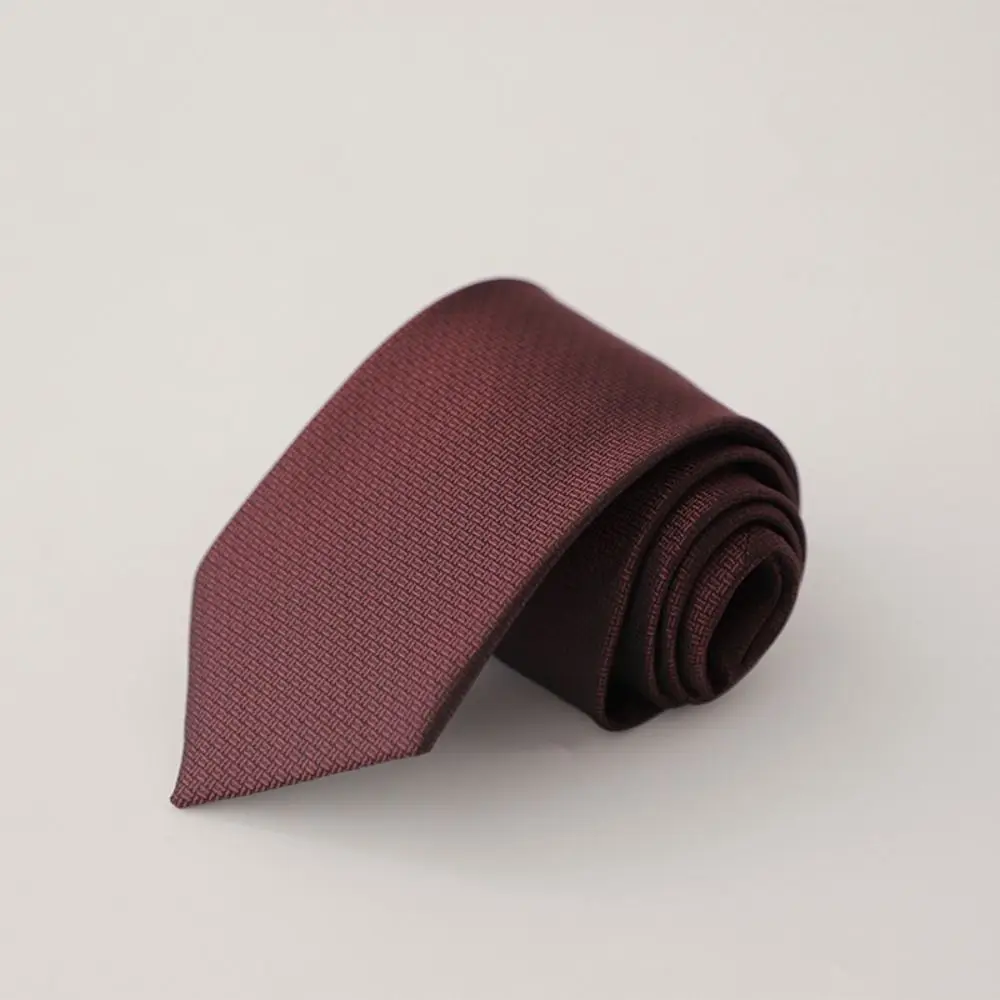 Mode 8 cm largeur rayé cravates à la mode messieurs couleur unie hommes cravate élégant noir gris hommes cravate de mariage pour les affaires