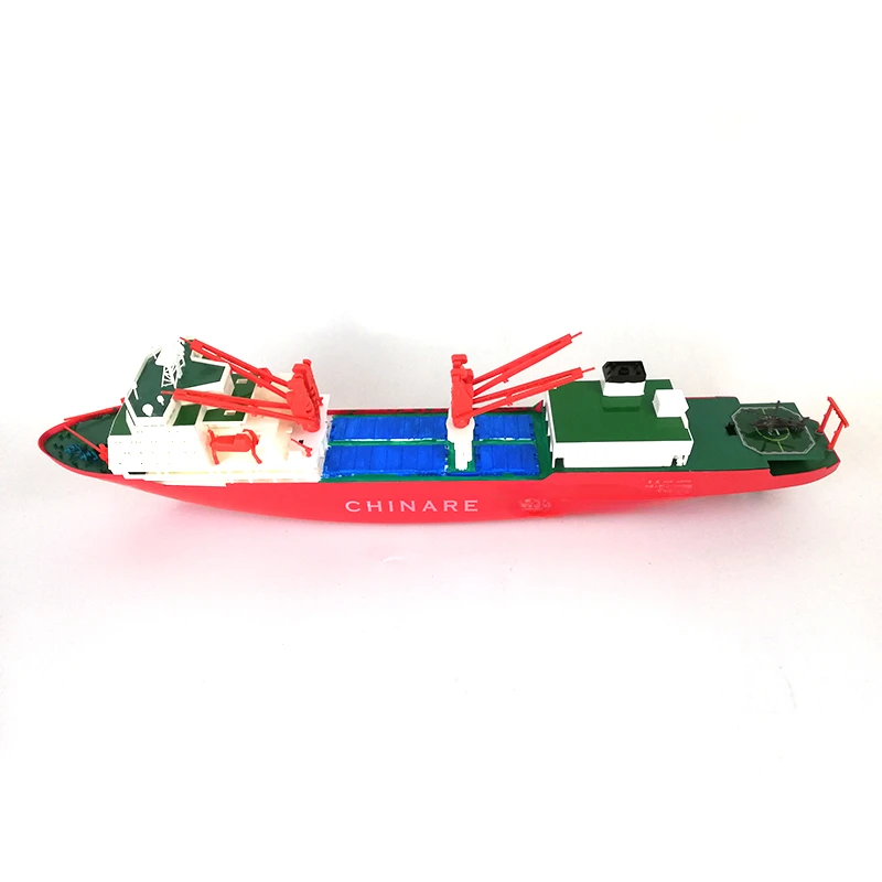 Electric Assembled Plastic Ship Model Kit DIY Snow Dragon Scientific Research Vessel Building Model Toy Birthday Gift Collection