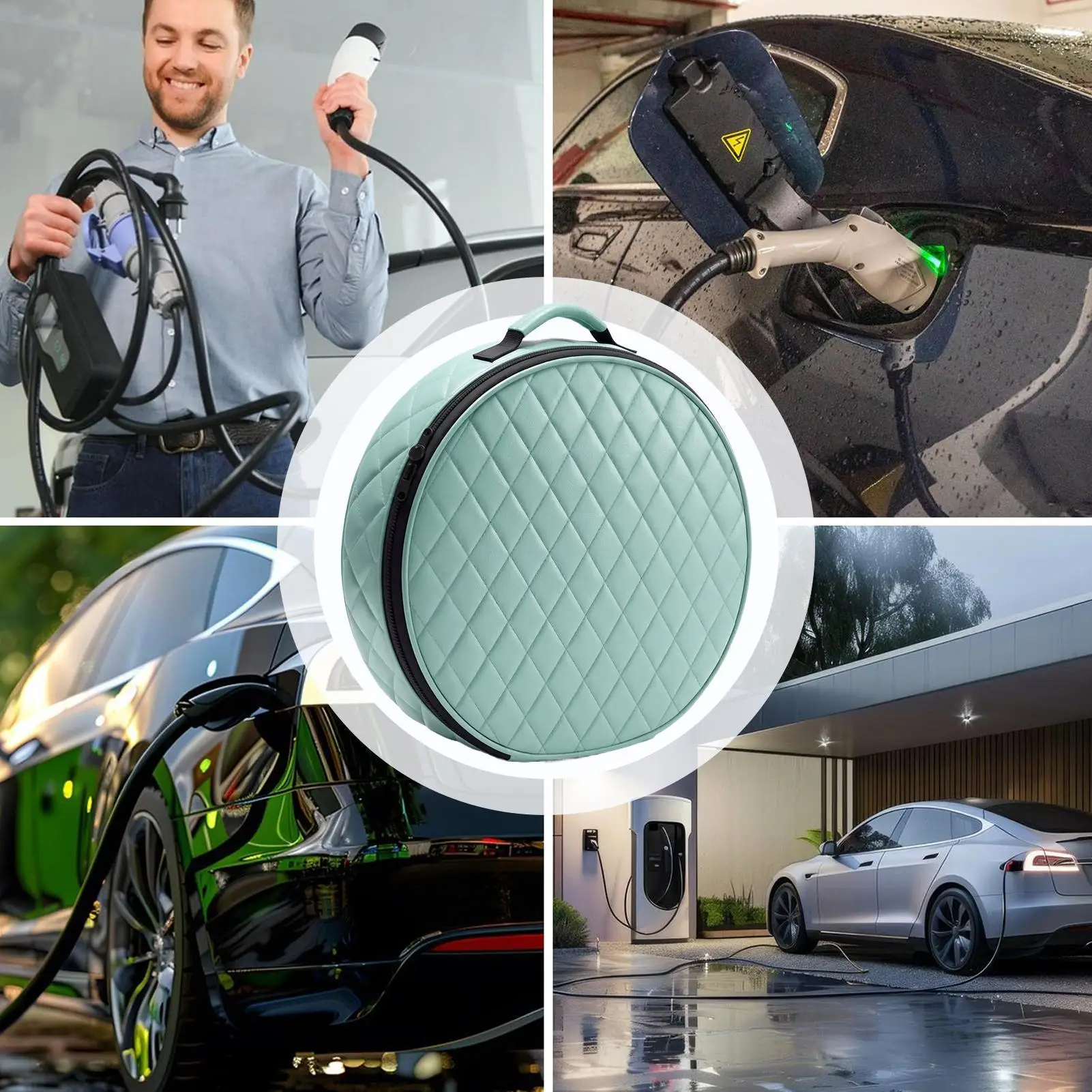 

Сумка-органайзер для зарядного кабеля электромобиля: для багажника, гаража, поездок, кемпинга, приключений, города