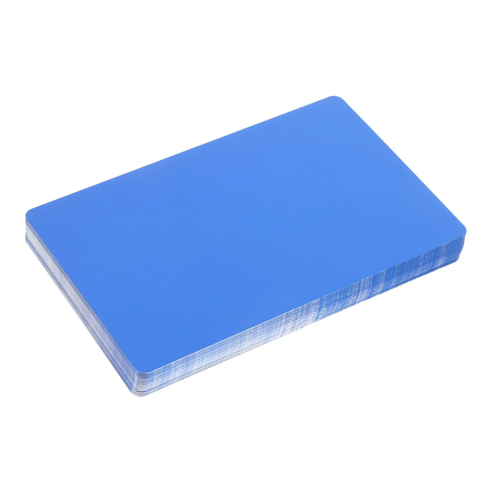 

50 Pcs Metal Business Cards Name Plates Engraving Blanks Aluminum Credit Size Construction