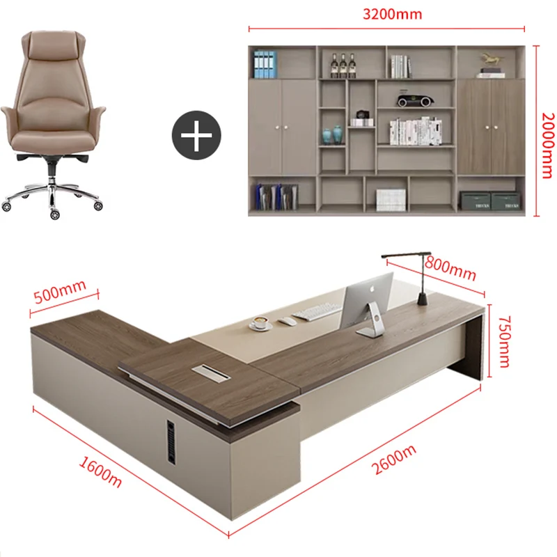 

Boss Simple Modern Chair Cabinets President Drawers General Work Unique Storage Office Desk Chair Light Luxury Bureau Furniture