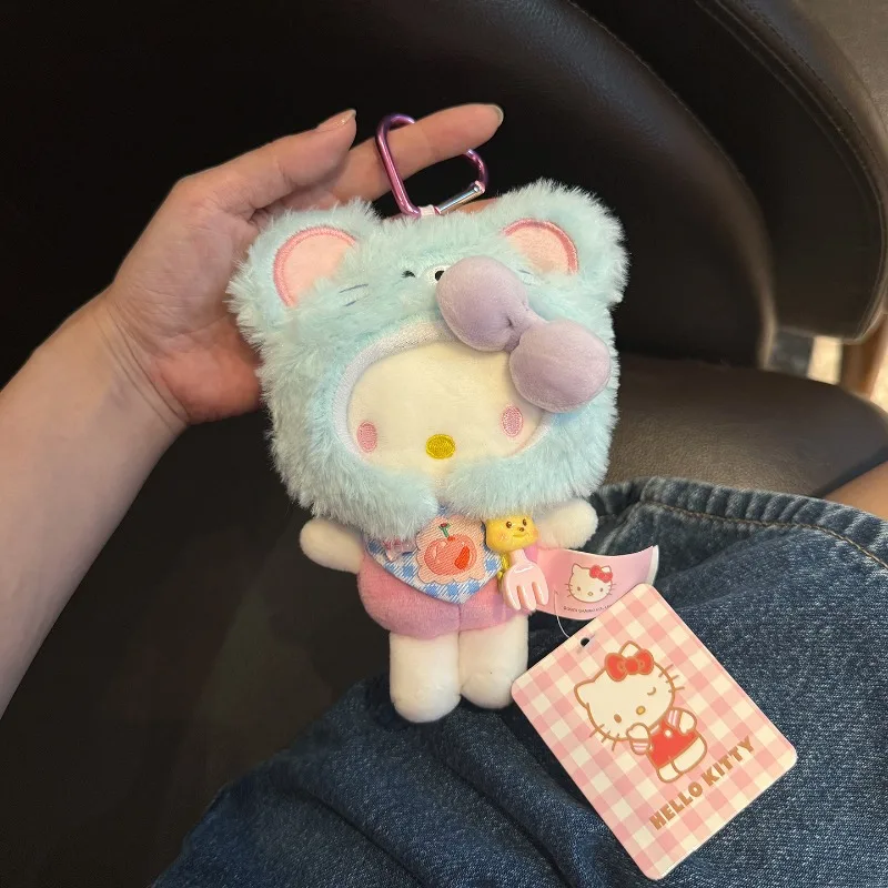 موضة سانريو مرحبا كيتي Kawaii عيد الفصح المفاتيح كورومي سينامورول كيرينغ الكرتون أنيمي دمية ظهره سحر فتاة هدية عيد #4