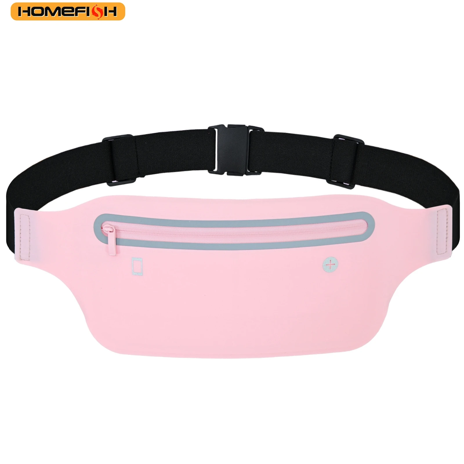 HOMEFISH Riñonera Deportiva Impermeable para Correr, para Hombre y Mujer, Cinturón Multifuncional para Guardar el Teléfono