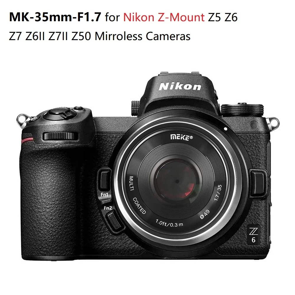 Meike 35 مللي متر f1.7 دليل رئيس التركيز عدسة APS-C لنيكون Z جبل Z5 Z6 Z7 Z8 Z9 Z30 Z50 Z6 II Z7II ZF Z6III كاميرا