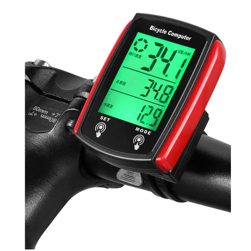 

Bicycle waterproof backlight touch wired waterproof total mileage speedometer temperature large screen speedometer mileage code