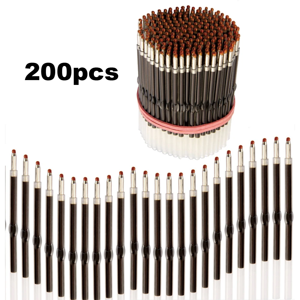 Nachfüllbare Kugelschreibermine mit großem Füllvolumen, 1,0 mm, schwarze Tinte, Kugelschreibermine, glatt schreibende schwarze Mine, Bürobedarf – Detail 10