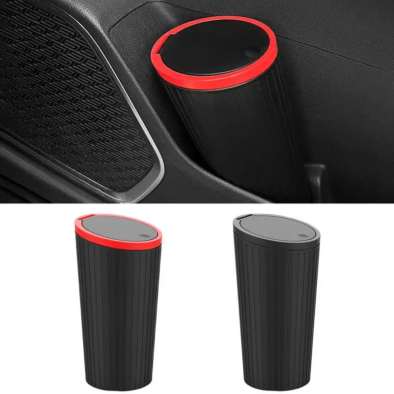 Car Trash Can Cup Holder SUV Center Console Garbage Bin Container Road Trip Essential For Auto Truck RV SUV And Travel Camp