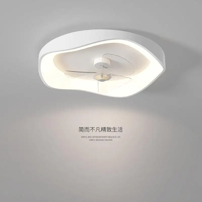 Modern Ceiling Fan with Lights Remote Control Flush Mount LED Dimmable Ceiling Fan with Light for Bedroom Living Room