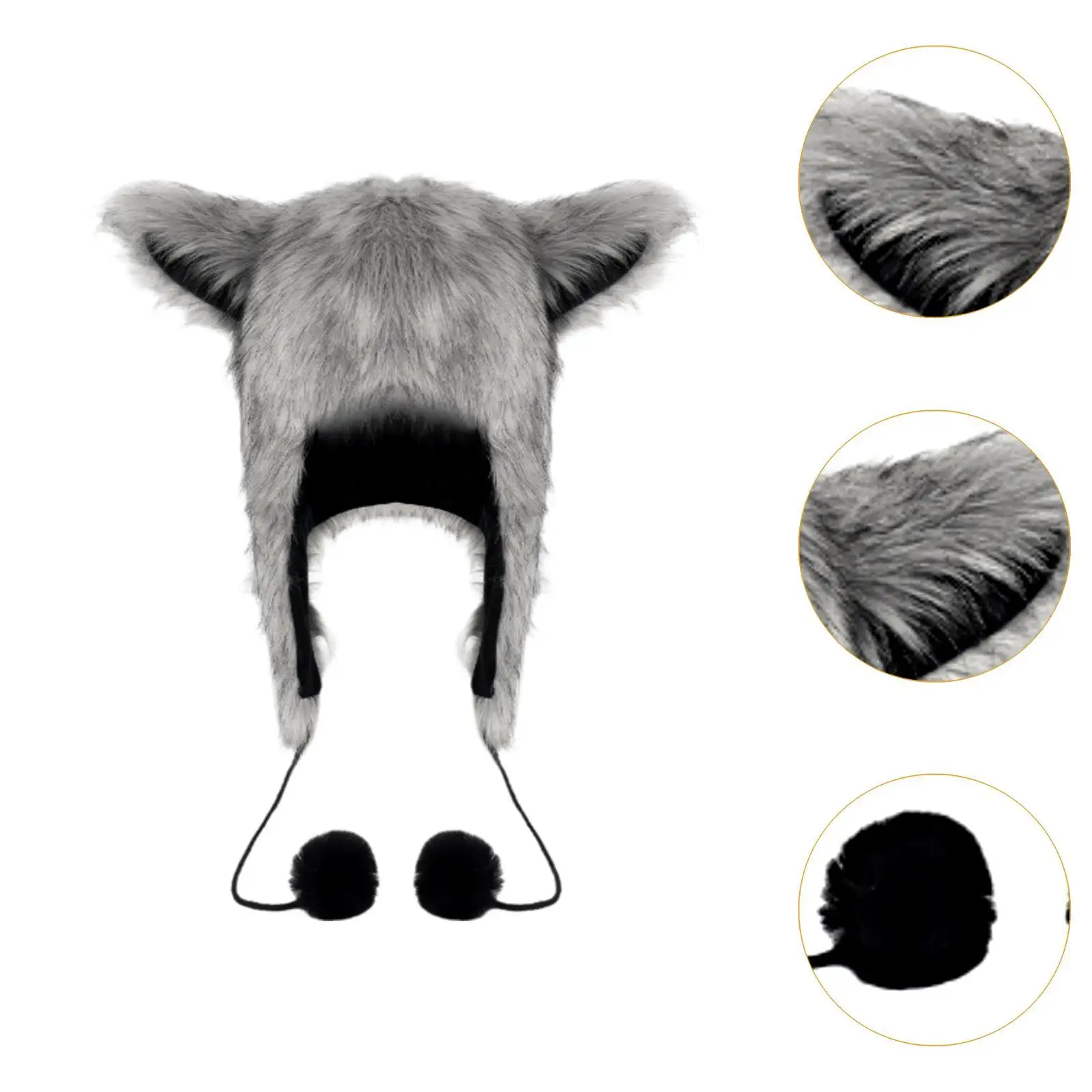 Chapeau de Cosplay Anime, mignon chapeau en peluche pour hommes et femmes, fête d'halloween, carnaval d'hiver