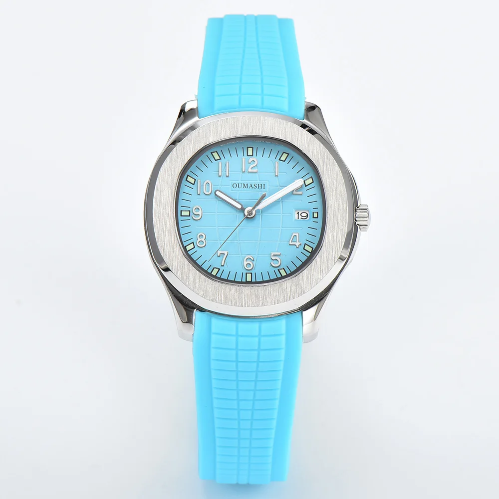 40mm NH35 Watch High Quality Automatic Mechanical NH35 Movement Watch Stainless Steel Sapphire Glass Case Waterproof NH35 Watch