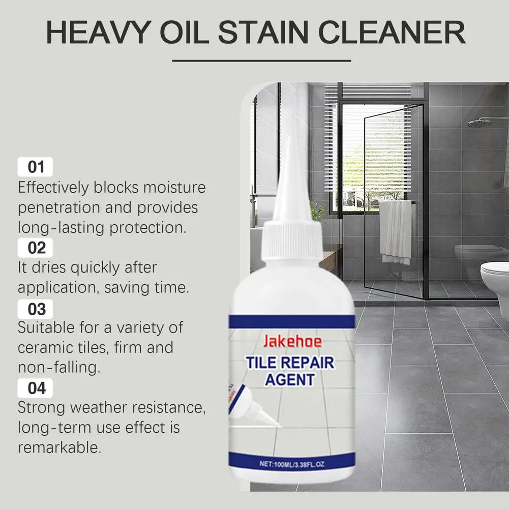 Ricarica per riparazione di fughe per piastrelle da 100ml agente per giunzioni di bellezza colla per stuccatura riparazione sigillante per piastrelle colla per riempimento in ceramica C6x7