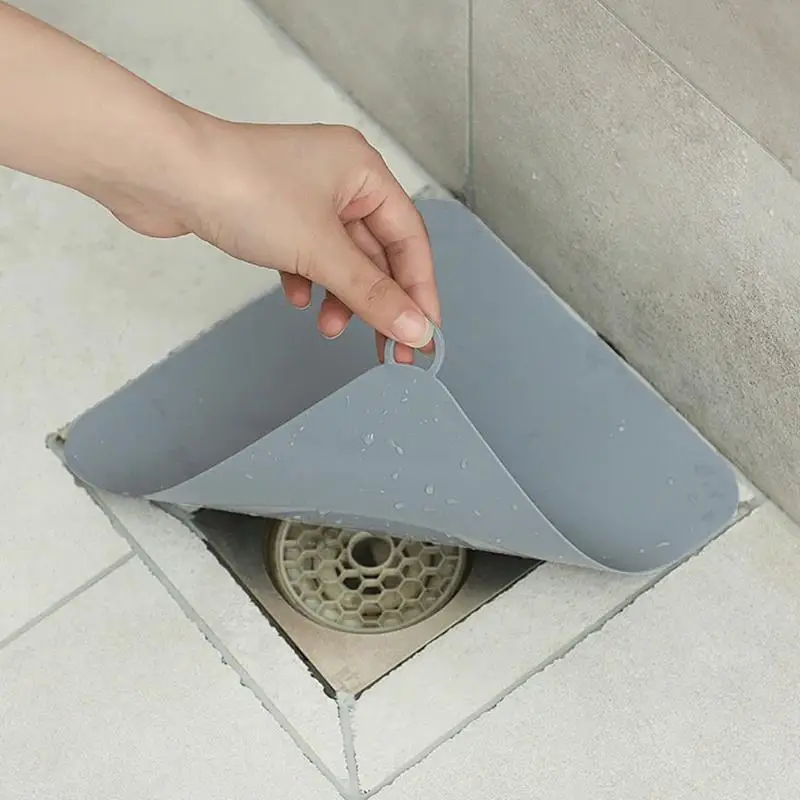 1Pcs Silicone Floor Drain Deodorant Pad Kitchen Sink Strainer Toilet Bathroom Anti Odor Sewer Cover Water Stoppe