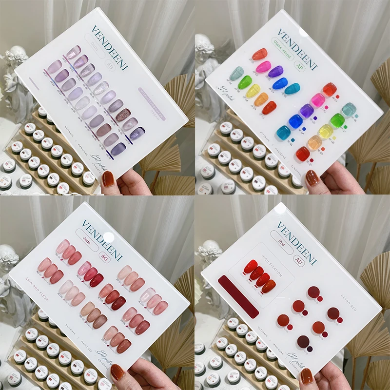 

Vendeeni Nail Art New Trend 10colors Nail Gel Polish Set TPO Hema Free High Pigment UV Gel Nail Polish Wholesale Gel Polish