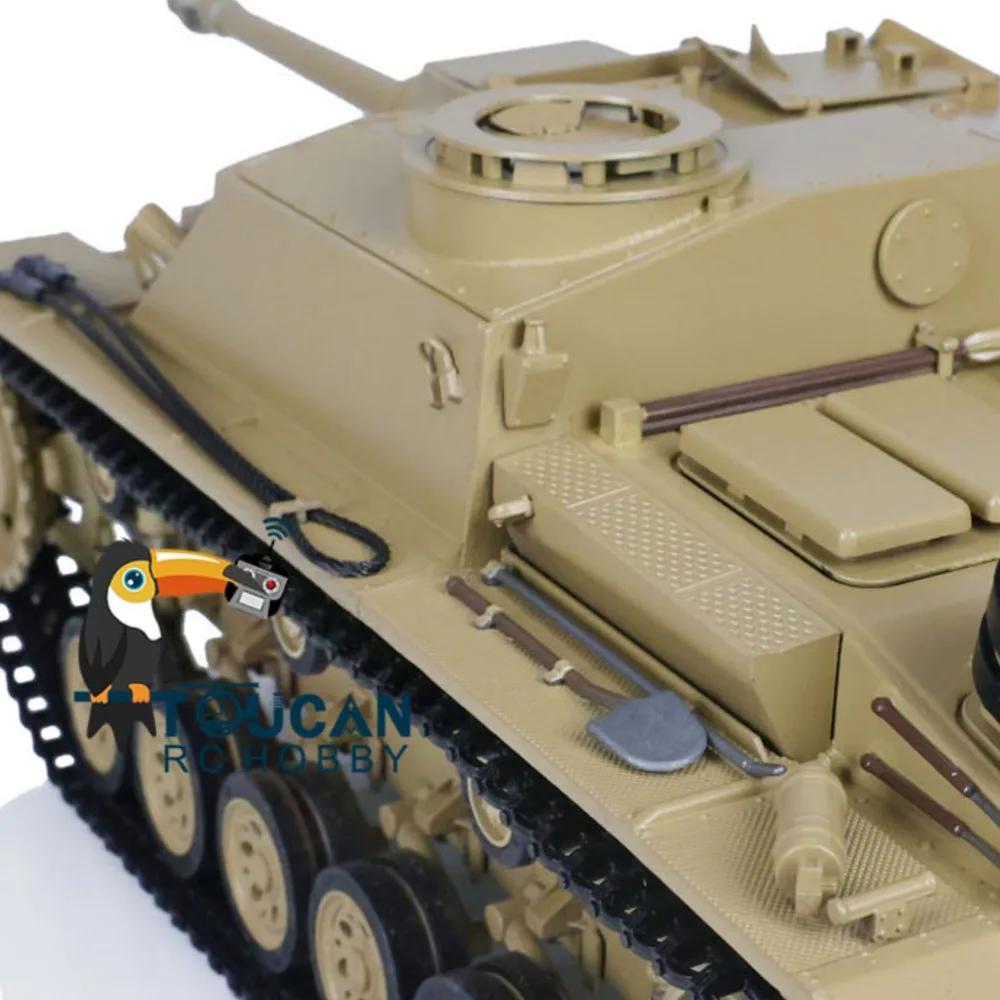 Brinquedos ao ar livre metal mato 1/16 stug iii rtr rc tanque barril infravermelho recuo amarelo 1226 modelo para meninos presentes TH00667-SMT7
