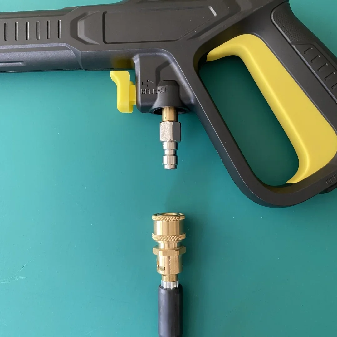 High Pressure Washer Accessories 1/4 Quick Connector Anti-Tangle Adapter Connect Hose and Water Gun for Karcher K Series view 5