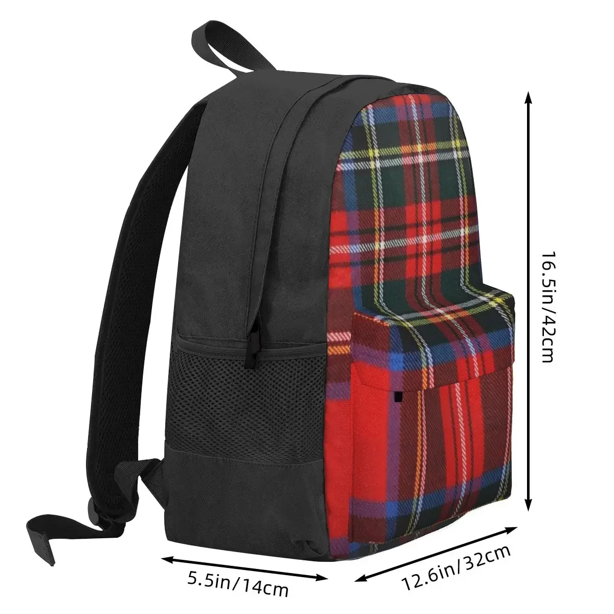 Stewart Royal Modern Tartan Backpack Hot Sale Daypack Large Capacity Kids BookBag School Bag Shoulder Bags for Men Women