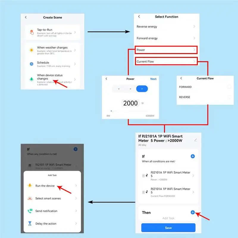 

SWXF Tuya WiFi Интеллектуальный двунаправленный однофазный счетчик энергии Солнечная система Измеритель мониторинга потребления энергии