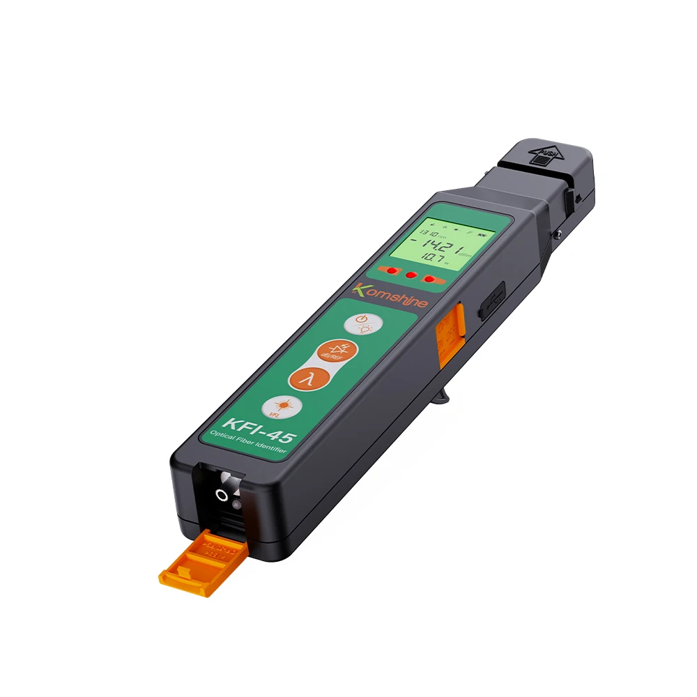 Imagem -04 - Komshine Optical Fiber Identifier Kfi40v Atualizado para Kfi-45 Novo tipo 2023 com Luz Led Vfl 10mw Opm