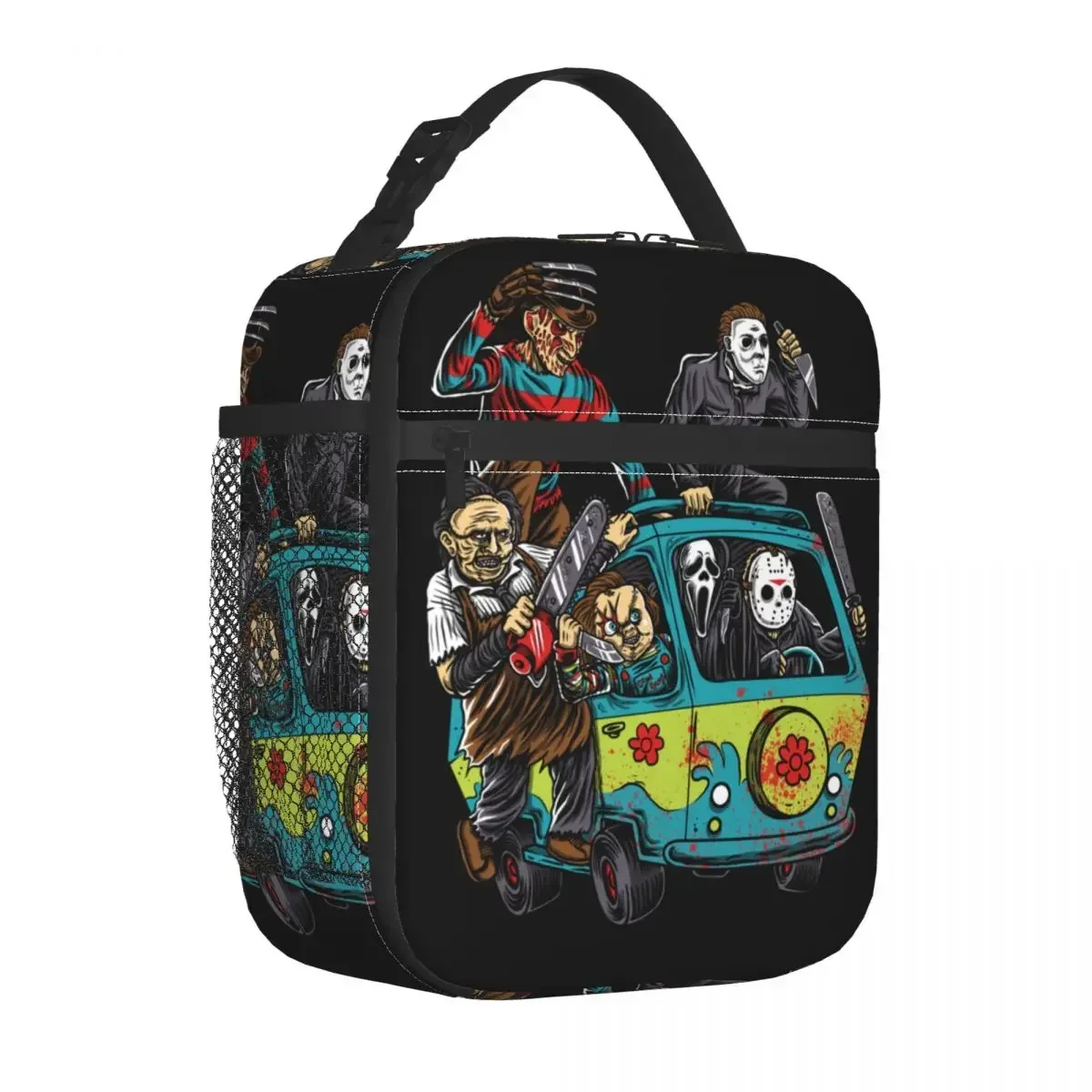 Massacre Machine Horror Chucky Thermal Insulated Lunch Bag Jason Voorhees Michael Myers Lunch Container Cooler Thermal Lunch Box