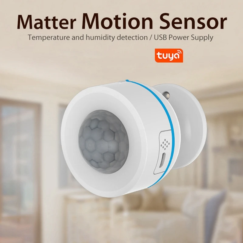 N11R- Tuya Matter Thread PIR Motion Detector Wireless Human Body Infrared Detector Work With Homekit Alexa Google