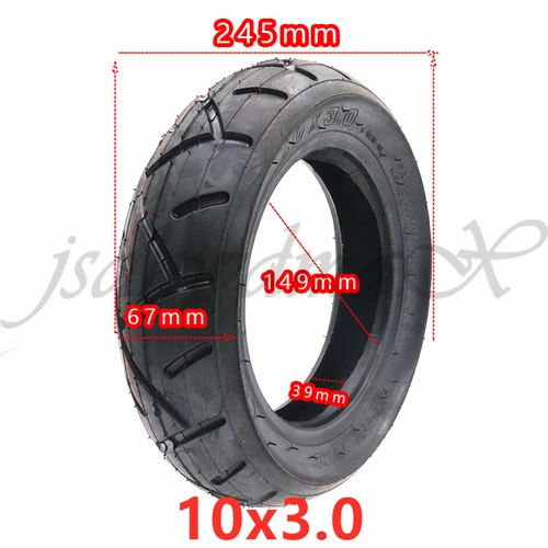 Imagen 2 del producto HOTA 10 pulgadas 10X3.0 neumático exterior scooter Eléctrico espesar ensanchar neumático inflable zero 10x kaabo mantis pieza neumática