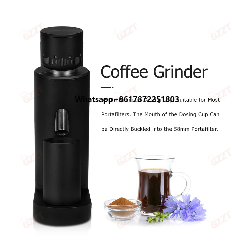 

Custom High Quality Adjustable Espresso 63mm Conical Burr Electric Coffee Grinder 24V Universal Grinding Bean Mill Machine