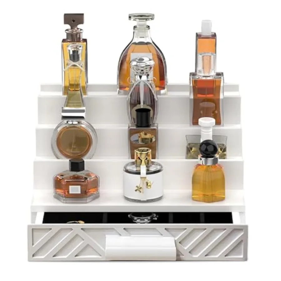 

Cologne Organizer for Men - Multi Tier Drawer Organizer and Dresser Organizer Countertop - Perfume Holder Cologne Stand For Men