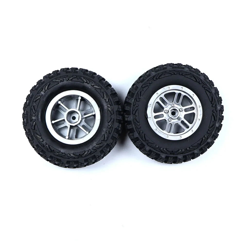 4PCS 6.5mm Hex Adapter 60mm Diameter 24 Width Tires For 1/18 1/16 RC Car Part