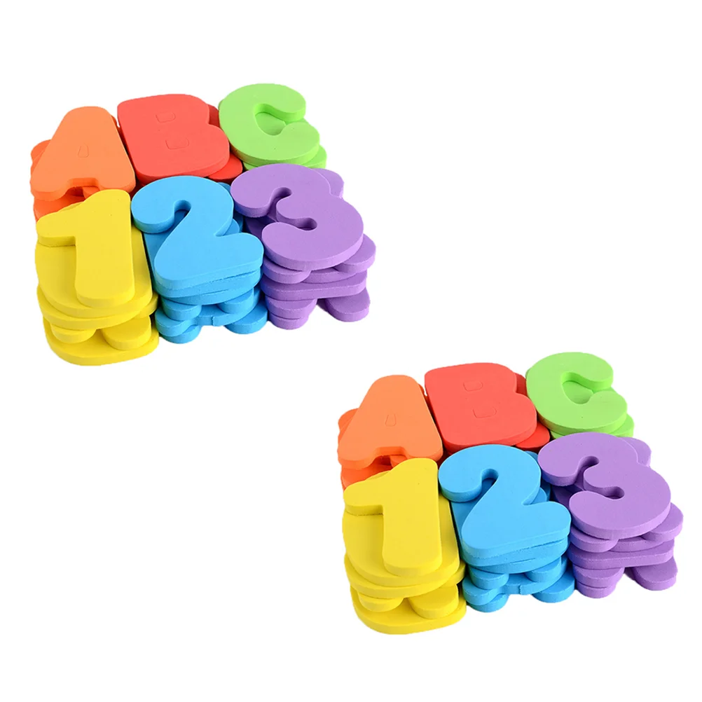 

2 Sets Alphanumeric Stickers Toys for Toddlers Alphabet Recognize Baby Child Babies
