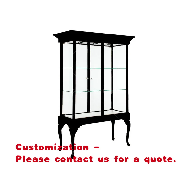 

Элитный витринный шкаф из дерева и стекла для ювелирных изделий, для магазинов и домашнего использования