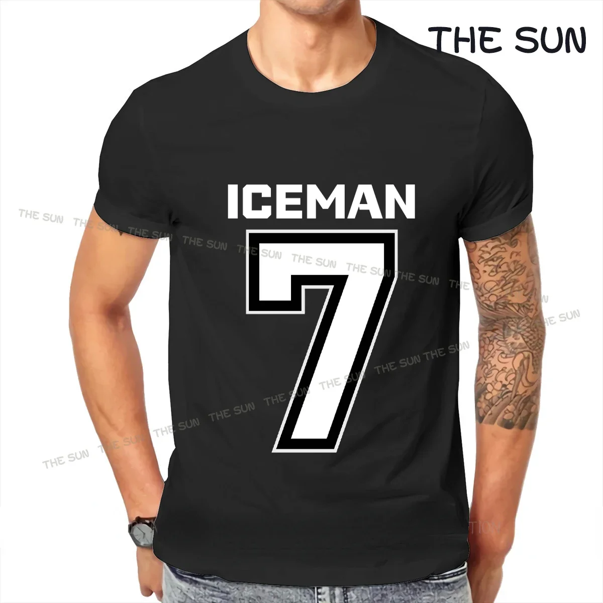 

Kimi Raikkonen Iceman T Shirt Iceman Kimi 7 Motorsport Racing Grand Prix Bottas Men Clothing Women Cotton