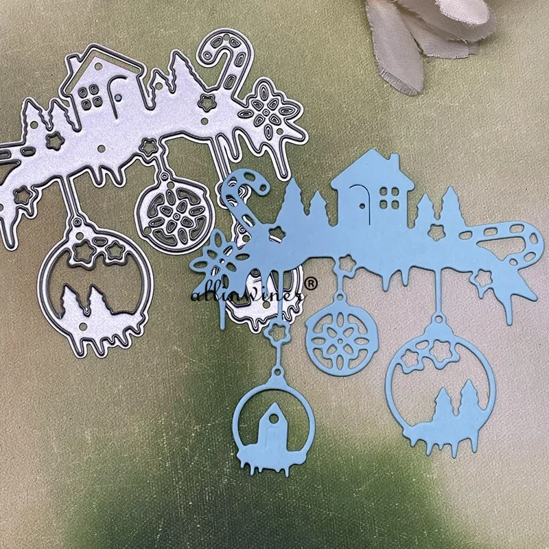 

Новая рождественская серия: металлические вырубные ножи для скрапбукинга, тиснения, создания открыток и альбомов, трафареты для рукоделия