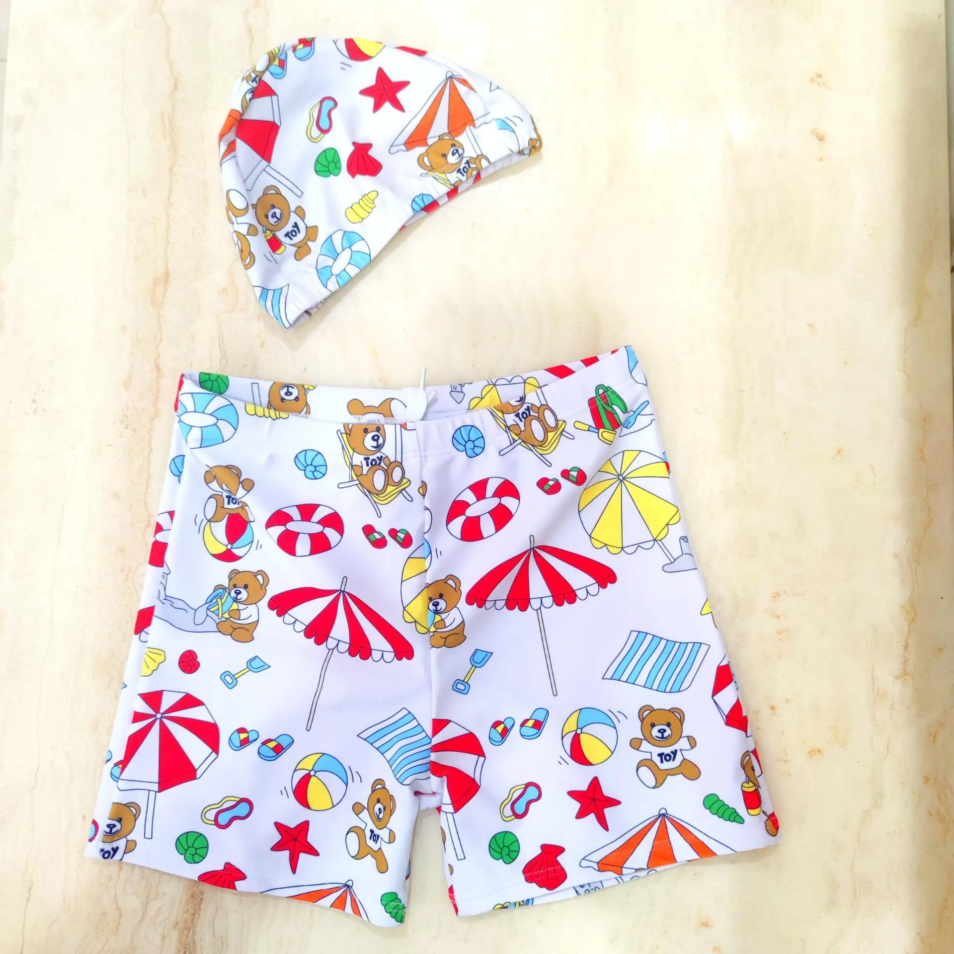 

High end children's shorts printed swim wear new boy swim shorts baby swimsuit factory swimsuit wholesale