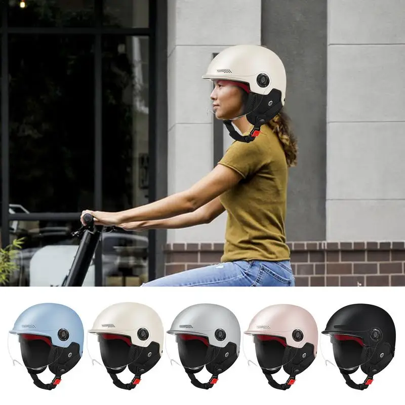 

Motorcycle Safety Hat Motorbike Hard Hat Cycling Safety Hard Hat Breathable Inner Lining Cycling Equipment For Riding winter