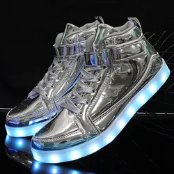 2026 new couple's soft soled comfortable casual sports shoes for men and women, high top colorful dance light shoes at night
