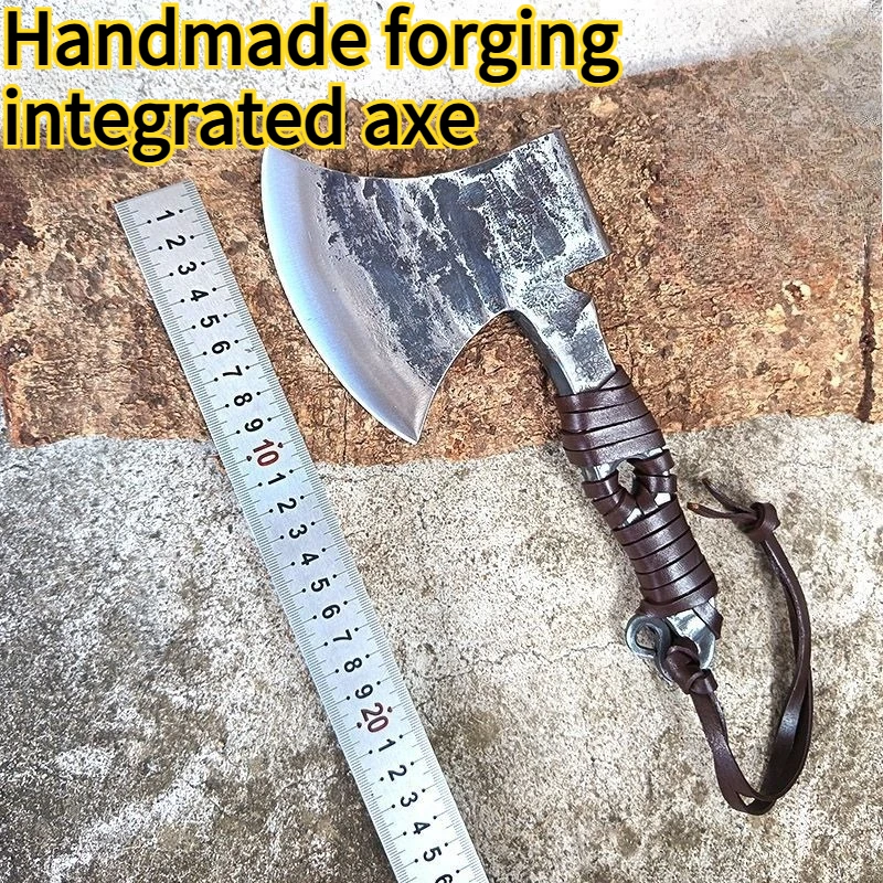 Handmade Forging Integrated Household Logging Axe Outdoor Self-defense Breaking and Dismantling Tactical Axe