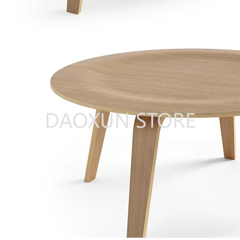 Night Dressing Coffee Tables Wooden Salon Round Auxiliary Coffee Tables Minimalist Middle Stolik Kawow Unique Furniture YR50CT