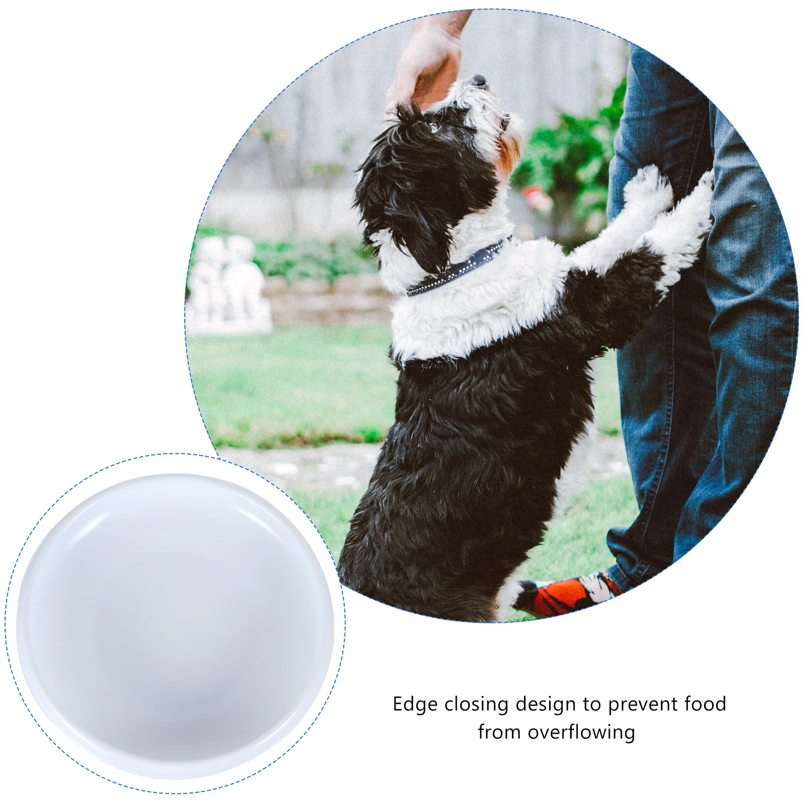 

Stable Ceramic Cat Bowl Anti-Overflow Feeding Dish for Dry Wet Food Water Prevents Whisker Fatigue Ideal for Cats Dogs