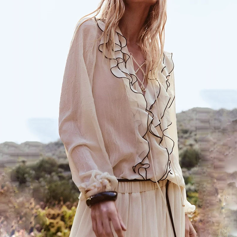 

Z 2022, летняя новая женская полупрозрачная драпированная юбка Irt, модный комплект из полиэфирного волокна, повседневный комплект Ele Sle