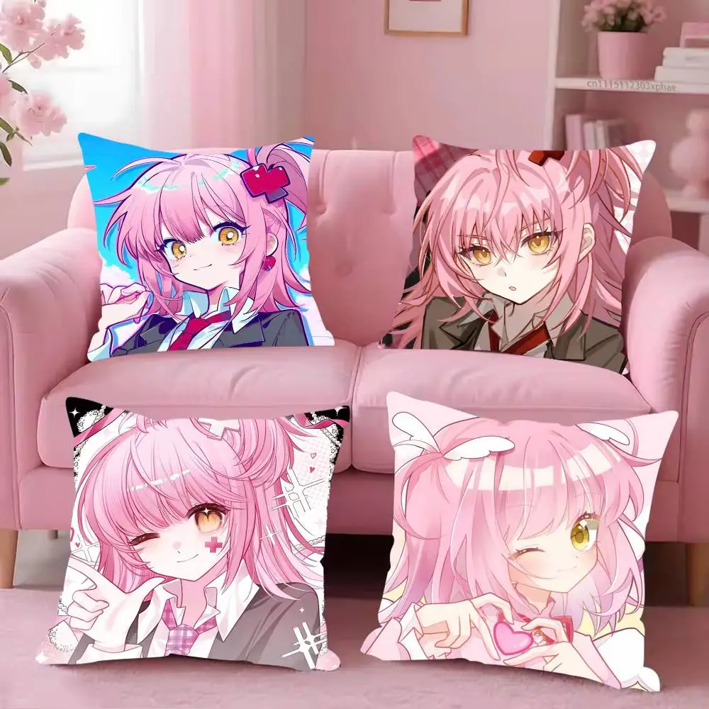 Amu Hinamori Guardian C-Characters Pillow Case Cover Square Sofa With For Pattern Comfortable Cushion suitable Of Room