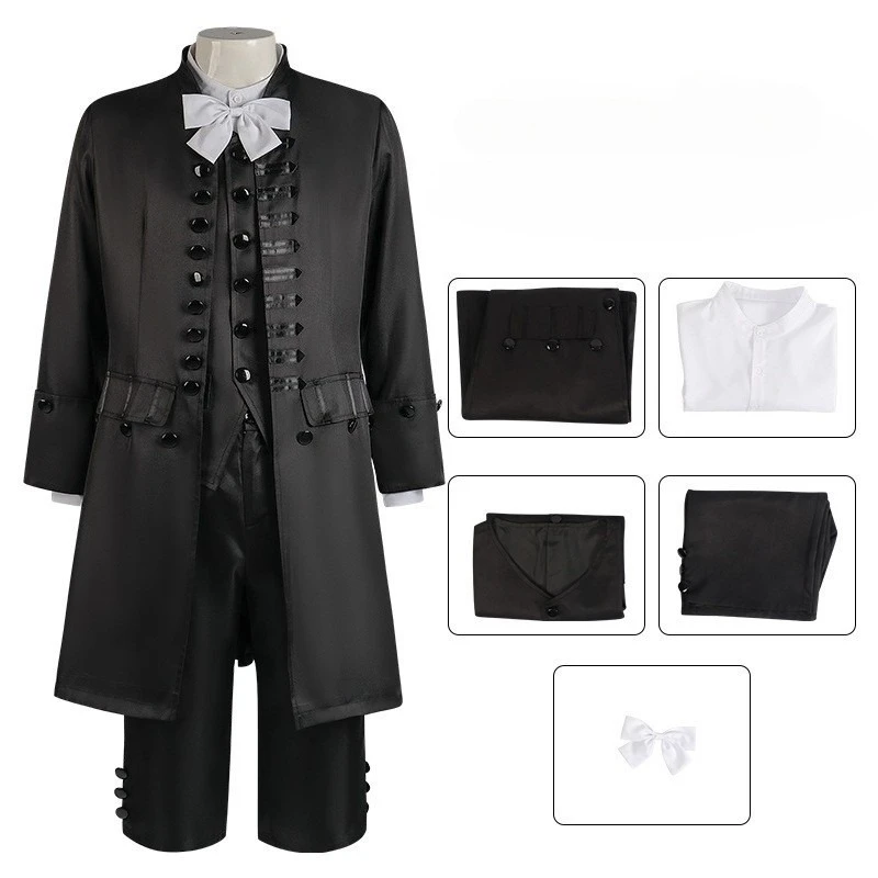 

Новый мужской костюм британской королевской гвардии в средневековом стиле, мужской костюм викторианского принца короля в стиле барокко, благородная куртка для косплея, комплект с шортами